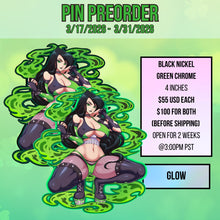 Load image into Gallery viewer, Green Goth Henchman Pin (4-inch)